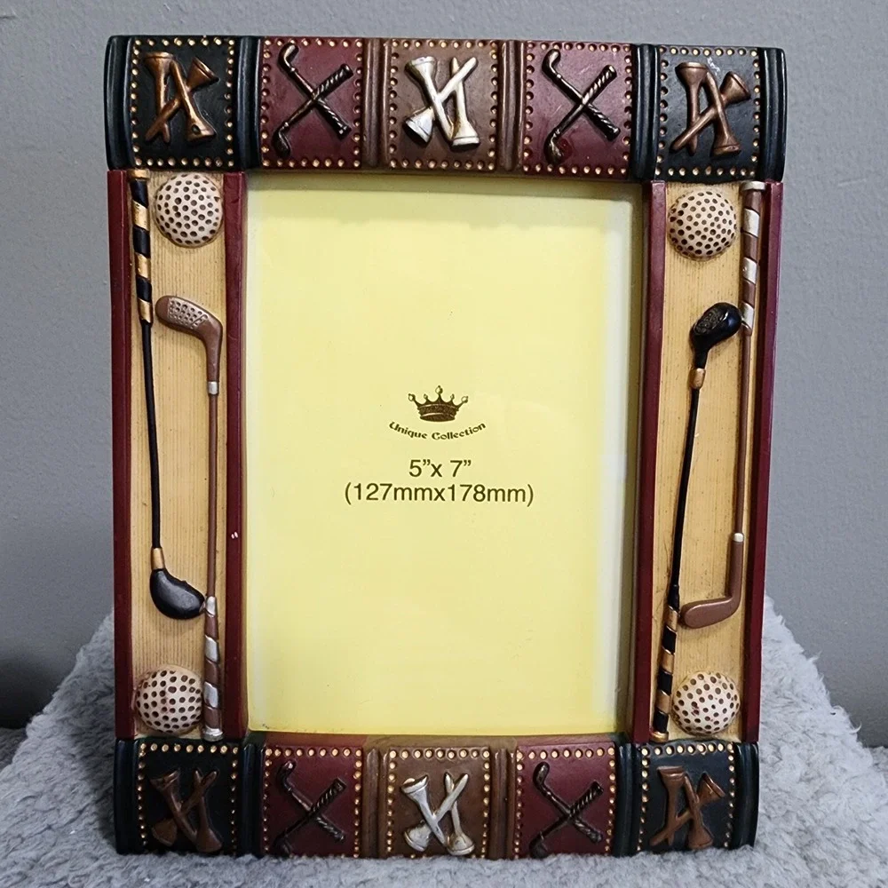 Golf Putter Picture Frame 3D Golf Club Photo Holder Desk Decor Country Club Gift